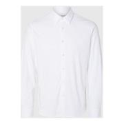 Overhemd Lange Mouw Selected 16094593 JERSEY SHIRT-BRIGHT WHITE