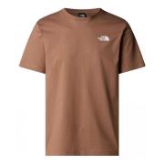 T-shirt The North Face NF0A87NP M SS BOX NSE TEE-AR41 LATTE/GRAVEL