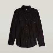 Overhemd Lange Mouw G-Star Raw D24963-D454 MARINE SLIM-B564 BLACK