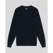 Trui Lyle &amp; Scott KN2124V TONAL LAMBSWOOL CREW-Z271 DARK NAVY