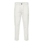 Broek Selected 16087636 SLIMTAPE BRODY-CLOUD DANCER