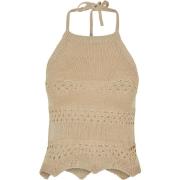 Top Urban Classics Débardeur court tricot au crochet femme