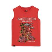 Top Superdry Débardeur à strass effet tatouage femme
