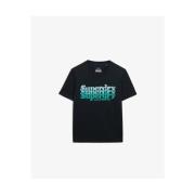 T-shirt Korte Mouw Superdry T-shirt femme Stacked