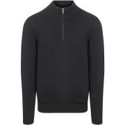 Sweater Profuomo Half Zip Pullover Luxury Navy
