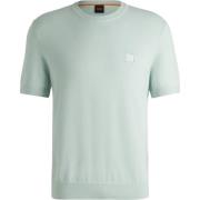 T-shirt BOSS Knitted T-shirt Kanache Lichtblauw