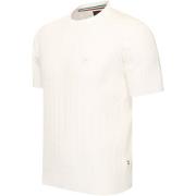 T-shirt Korte Mouw Cappuccino Italia Loreto Cable Knit Tee