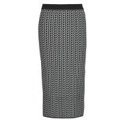 Rok MICHAEL Michael Kors MK JACQUARD MIDI SKIRT
