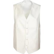 Kostuum Suitable Trouwgilet V-Design Off-White