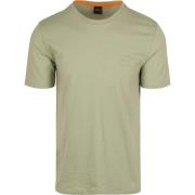 T-shirt BOSS T-shirt Tales Open Groen