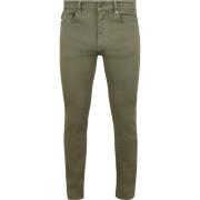 Broek BOSS Delaware Jeans Olijfgroen