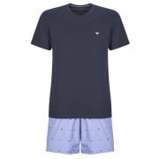 Pyjama's / nachthemden Emporio Armani SHORT PYJAMA SET AF18543