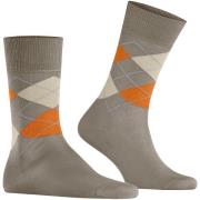 Socks Burlington Manchester Sok Ruit Grijs 4180