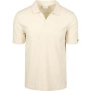 T-shirt No Excess Poloshirt Terry Jacquard Ecru