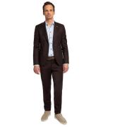 Kostuum Suitable Kostuum Strato Wol Bordeaux
