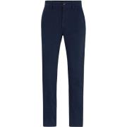 Broek BOSS Satin Chino Navy