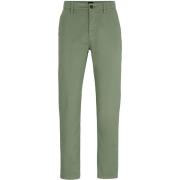 Broek BOSS Satin Chino Groen