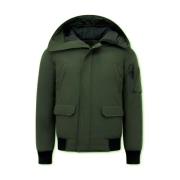 Parka Jas Enos Winterjas Kort Capuchon