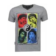 T-shirt Korte Mouw Local Fanatic Bruce Lee Ying Yang
