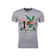 T-shirt Korte Mouw Local Fanatic I Love Suriname