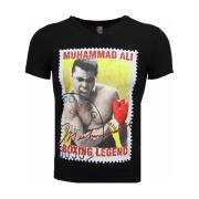 T-shirt Korte Mouw Local Fanatic Muhammad Ali Zegel Print