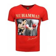 T-shirt Korte Mouw Local Fanatic Muhammad Ali Glossy Print