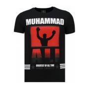 T-shirt Korte Mouw Local Fanatic Muhammad Ali Rhinestone