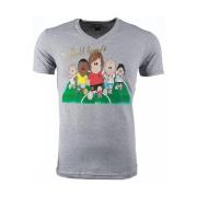 T-shirt Korte Mouw Local Fanatic Football Legends Print