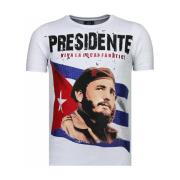 T-shirt Korte Mouw Local Fanatic Presidente Rhinestone
