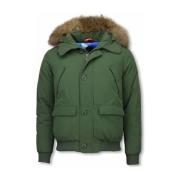 Parka Jas Warren Webber Winterjas Kort Bontkraag