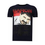 T-shirt Korte Mouw Local Fanatic Cocaine Cowboy Rhinestone