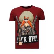 T-shirt Korte Mouw Local Fanatic Bandit Chief Rhinestone