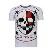 T-shirt Korte Mouw Local Fanatic God Of War Rhinestone