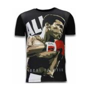 T-shirt Korte Mouw Local Fanatic Muhammad Ali Digital Rhinestone
