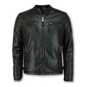 Leren Jas Local Fanatic Imitatie Leren Jas Biker Jack