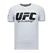 T-shirt Korte Mouw Local Fanatic Print UFC Championship