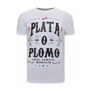 T-shirt Korte Mouw Local Fanatic Narcos Plata O Plomo
