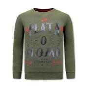 Sweater Local Fanatic Print PLATA O PLOMO