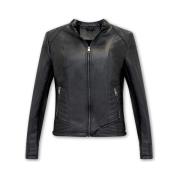 Blazer Bludeise Imitatieleer Jas AY
