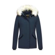 Parka Jas Matogla Korte Winterjas Te Echte Bontkraag