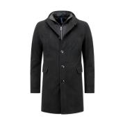 Parka Jas Enos Klassieke Lange Mantel Rits