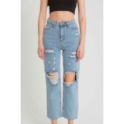 Broek Robin-Collection Jeans Ripped High Waist D