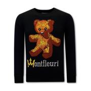 Sweater Tony Backer Print Teddy Bear