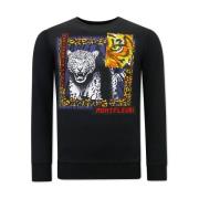 Sweater Tony Backer Print Tiger Poster