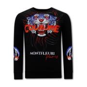Sweater Tony Backer Print Tiger Couture