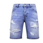 Korte Broek Enos Korte Broek Gaten Denim Short