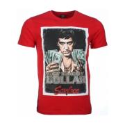 T-shirt Korte Mouw Local Fanatic Scarface Get Every Dollar Print