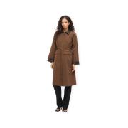 Mantel Vila Hella Long Jacket - Coffee Bean