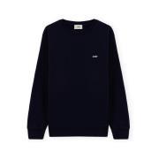 Sweater Autry Embroidered Logo Crewneck Sweatshirt - Blue Navy
