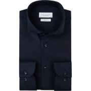 Overhemd Lange Mouw Profuomo Twill Overhemd Navy